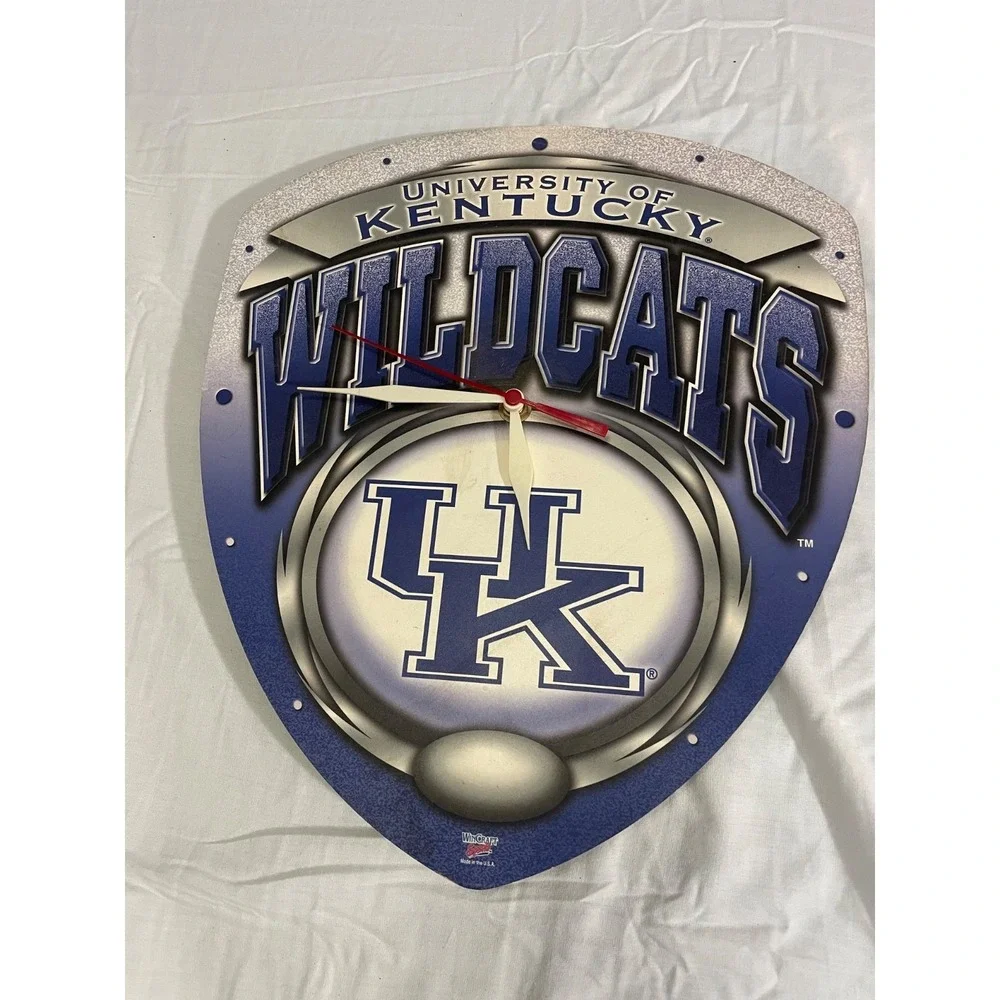 University of Kentucky Wildcats Vintage World Clock Works RARE Made in USA👀⬇️